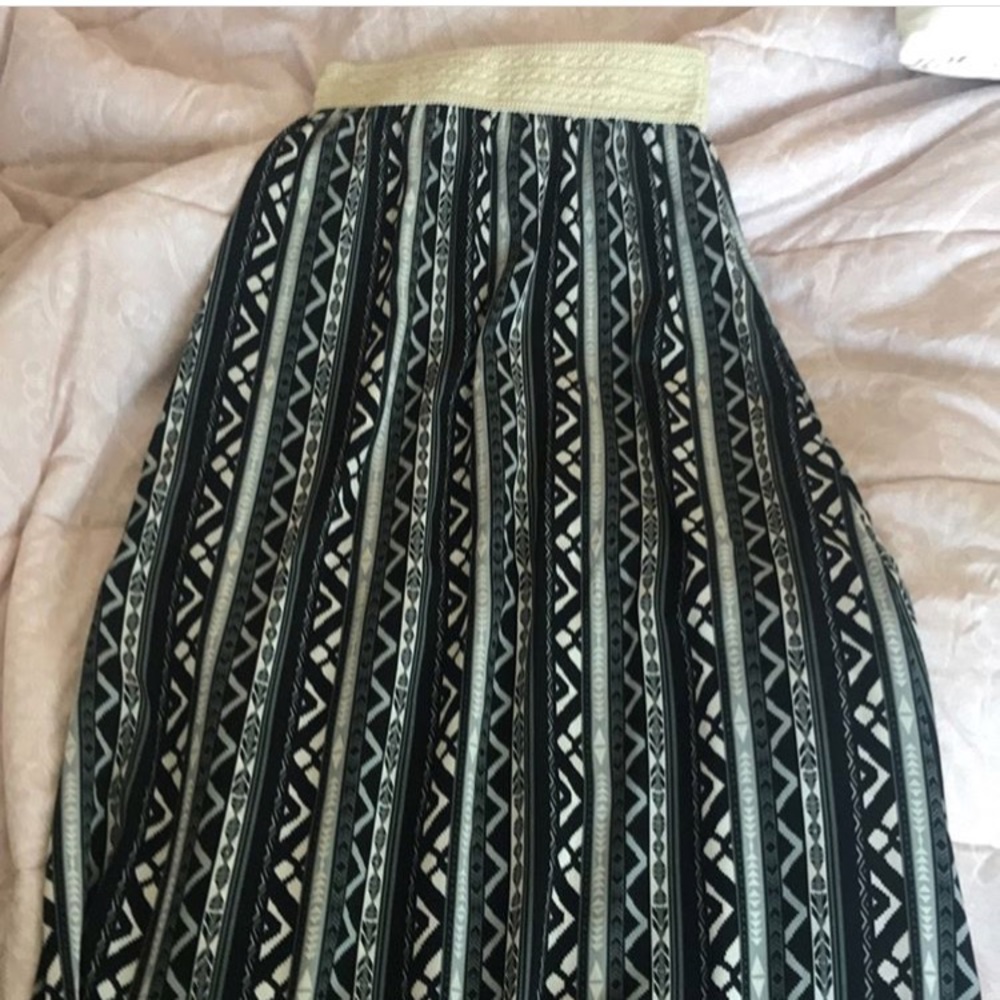 Tribal maxi skirt